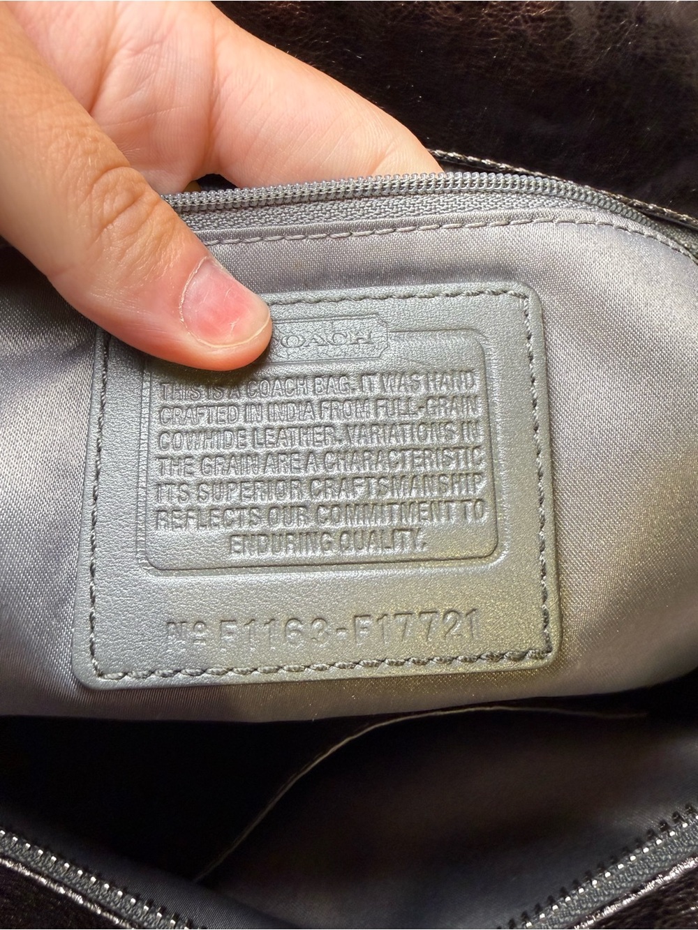 Coach Gallery East West Tote in Rare Metallic Pewter/Bronze Leather - Picture 12 of 12